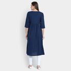 Ladies' Kurta, Navy Blue, small image number null